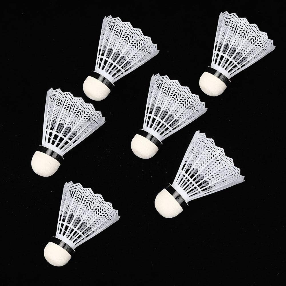 Picture of Smash 500 Plastic Badminton Shuttlecocks Cork 6Ps White White