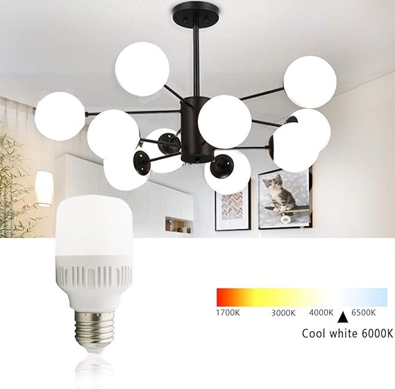 Picture of LED Light Bulbs Screw Base, Edison Plastic Lamp Bulbs, 5 watt Base E-27 White