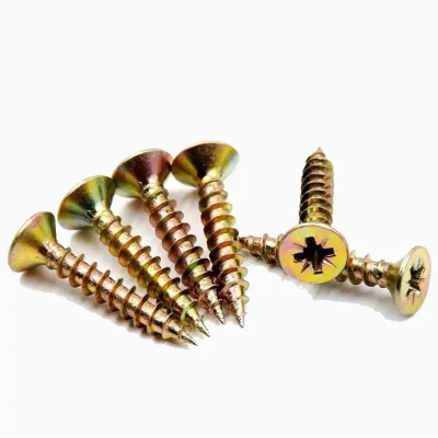 Picture of 3/4" inch Size Hardware Screw 50 Piece Gold