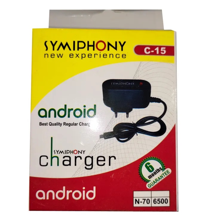 Picture of Symphony new smart charger For Button Phone Black