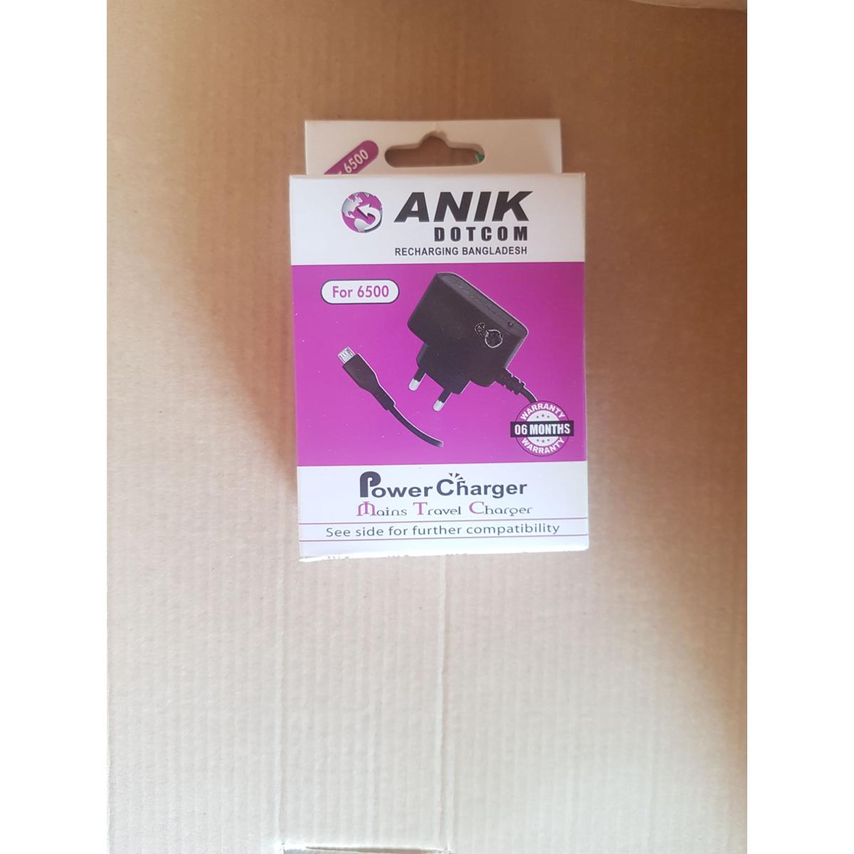 Picture of Anik Dotcom Charger For 6500 Micro USB Button Phone Black