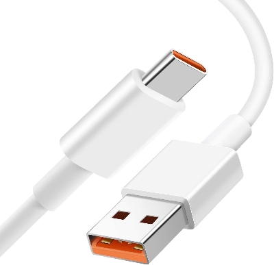 Picture of Type-C 5A 33w Turbo Charger Cable Quick Charging Type C USB White