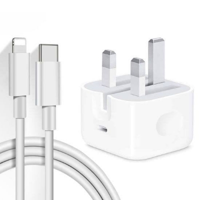 Picture of Apple 20W Type-C Power Adapter with Cable (UK) White