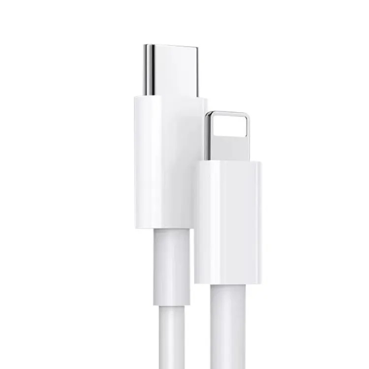 Picture of iPhone 3 pin 20W Power Adapter Charger USB-C To Lightning Cable White