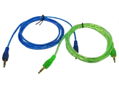 Picture of 3.5mm AUX headphone cable 1.5 meter 3.5mm  car auxiliary cable audio cable AUX audio cable Multicolor
