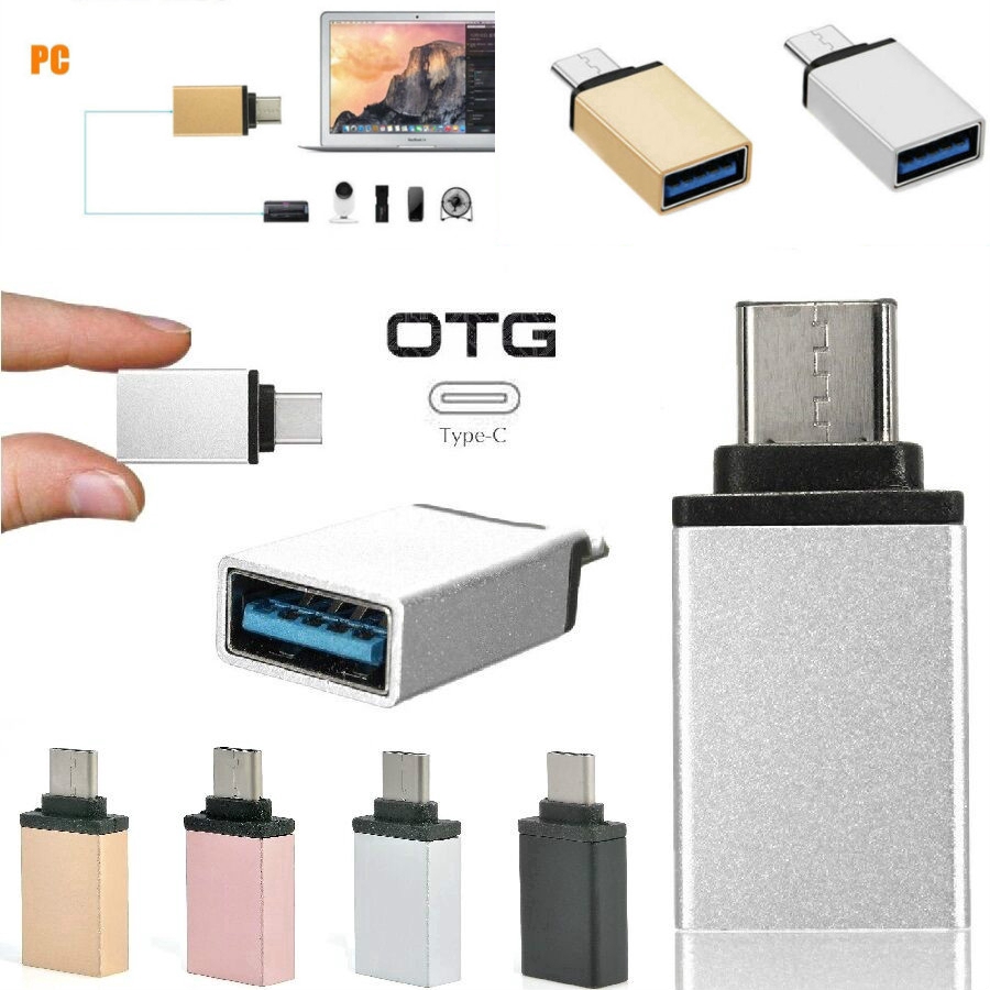 Picture of Type C OTG Metal Body Type C Male Adapter To USB 3.0 Multicolor