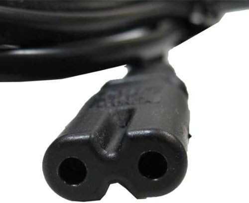 Picture of AC 220v 2 pin power cable cord, For Electric Appliance 2 Meter Black