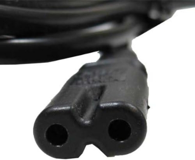 Picture of AC 220v 2 pin power cable cord, For Electric Appliance 2 Meter Black