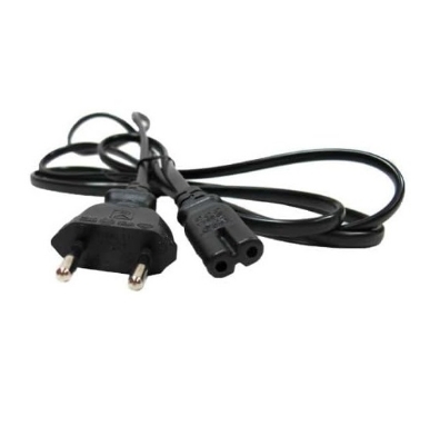 Picture of AC 220v 2 pin power cable cord, For Electric Appliance 2 Meter Black