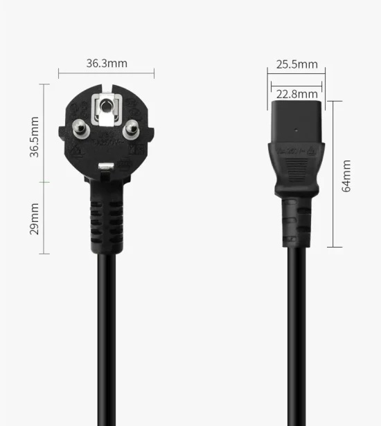 Picture of 220V power cable computer, 1 meters long power sources 