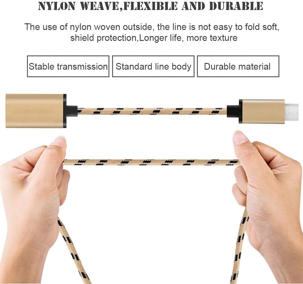 Picture of USB C to USB 2.0 Adapter, Type C OTG Cable Multicolor