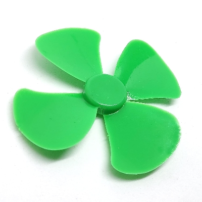 Picture of Toy Motor Fan 4 Wing Fan Plastic Dc Motor Propeller Mini Fan Blade 3Ps Multicolor