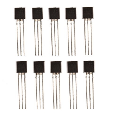 Picture of BC547 General Purpose Transistor 10 PS Black