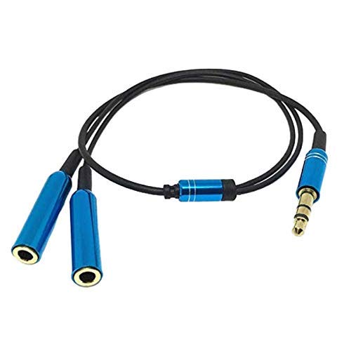 Picture of 3.5mm Duplicator Cable AUX Stereo 1  to 2  Headphone Extension Cable Adapter for Smart Phone Tablet PC Laptop 3.5mm Devices 