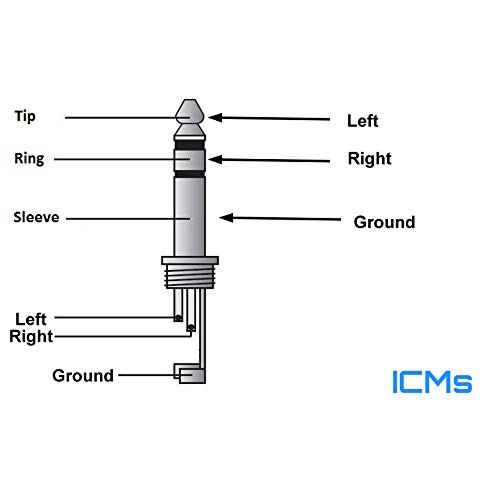 Picture of TE 3 Pole 3.5mm Male Repair Headphone Jack Plug Metal Alloy Audio Soldering 2 Ps Silver