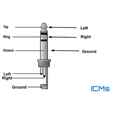 Picture of TE 3 Pole 3.5mm Male Repair Headphone Jack Plug Metal Alloy Audio Soldering 2 Ps Silver