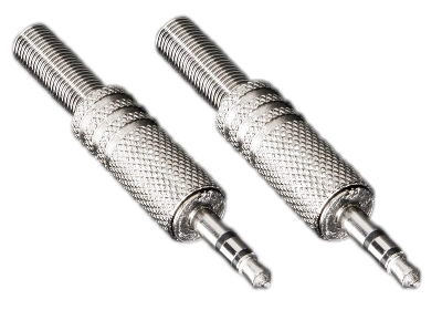 Picture of TE 3 Pole 3.5mm Male Repair Headphone Jack Plug Metal Alloy Audio Soldering 2 Ps Silver