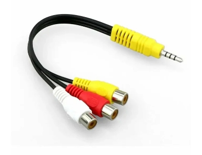 Picture of 3.5mm to RCA Cable Composite Stereo Audio AV Adapter Cord Multicolor