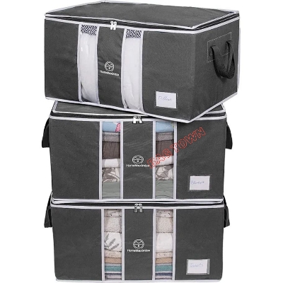 Picture of 1Pcs New Quilt Storage Bag, King Size Blanket Storage Organizer, 1 PcsLarge Capacity Cloth Storage Bag