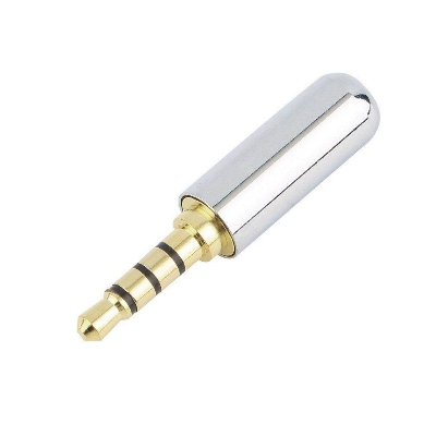 Picture of TE 4 Pole 3.5mm Male Repair Headphone Jack Plug Metal Alloy Audio Soldering 1 Ps 