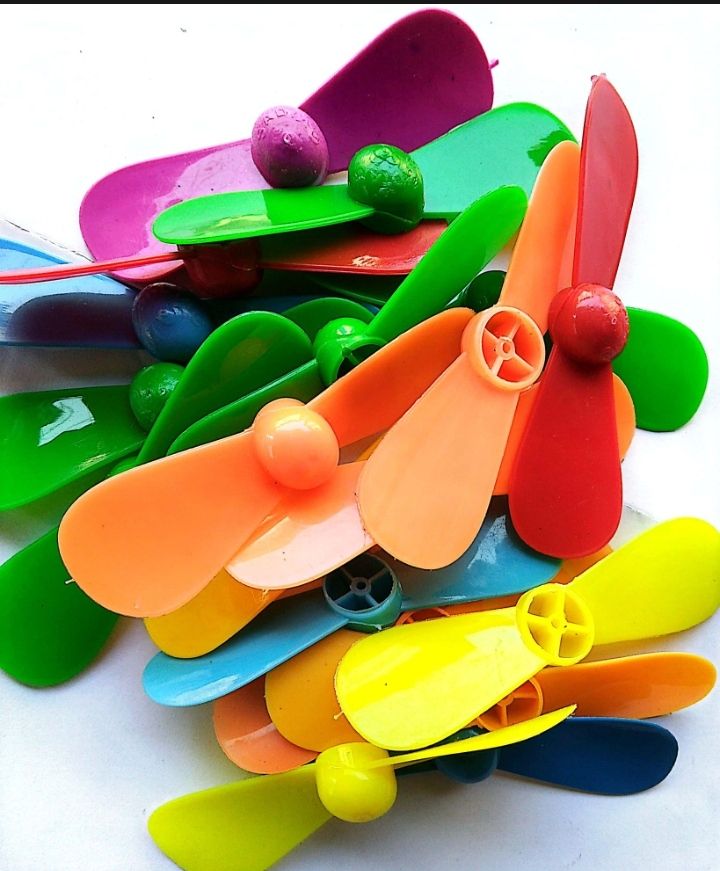 Picture of Dc motor fan blade Volt Double pakha 5 ps Multicolor