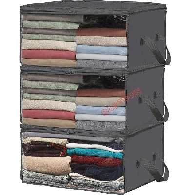 Picture of Extra Capacity Cloth Storage Bag, Transparent Underbred Large Cloth Storage Bag