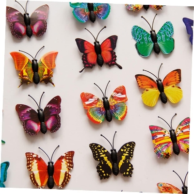 Picture of 12 Ps Butter fly Sticker for Your Bedroom Wall Decoration Multicolor