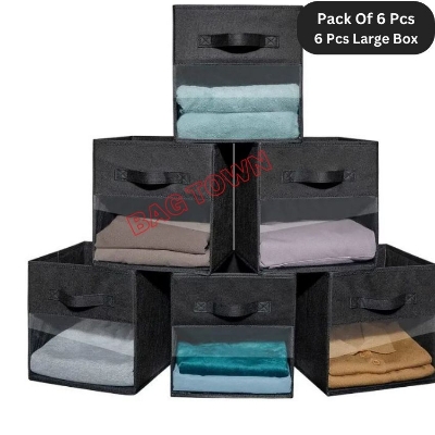 Picture of 3 Pcs Cloth Storage Box, Large Capacity Laundry Basket, Cloth Organizer Basket