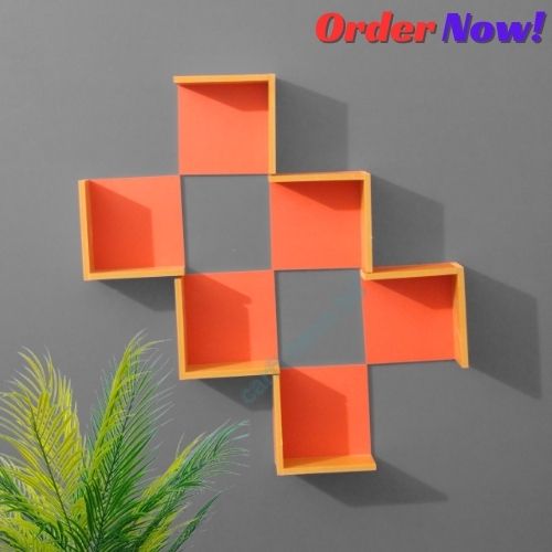 Picture of Wall Shelf l Shape Showpiece stand . Home décor Craft Item, Self Adhesive Punch Free. Home décor Vases And Vessels
