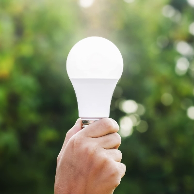 Picture of RGB 7 Colour 9w Multicolor Led Light Bulb Base E-27 Multicolor