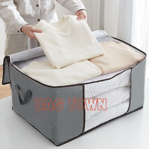 Picture of Large Capacity Quilt Storage Bags. Blankets Organizer, Cloth Organizer, Winter Cloth Storage Organizer.