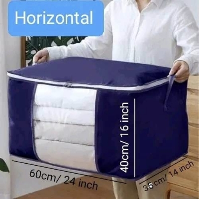 Picture of Large Capacity Quilt Storage Bags. Blankets Organizer, Cloth Organizer, Winter Cloth Storage Organizer.