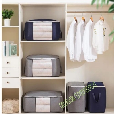 Picture of 5Pcs Winter Cloths Storage Organizer Bags. Blankets Cover, Cloth Organizer, Winter Storage Organizer