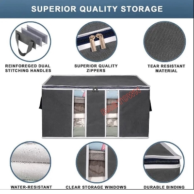 Picture of New Quilt Storage Bag, King Size Blanket Storage Organizer, Large Capacity Cloth Storage Bag.