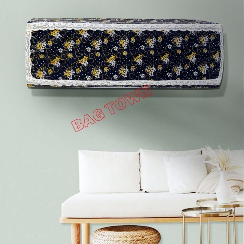 Picture of 1-1.5-2 Ton Air Conditioner Cover. Premium Quality Dust And Waterproof AC Cover . Beautiful Printed Decorative Ac Cover For All Band.