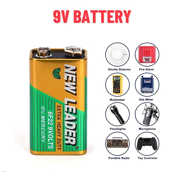 Picture of Heavy Duty 9V Battery Non Rechargeable Multicolor