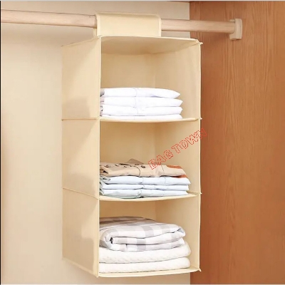 Picture of 2 টি ড্রয়ারের সাথে 4 স্তরের কাপড়ের স্টোরেজ র‍্যাক, 2 টি ড্রয়ারের সাথে ভাঁজযোগ্য 4 স্তরের কাপড়ের স্টোরেজ অর্গানাইজার। - cloth rack - Grey