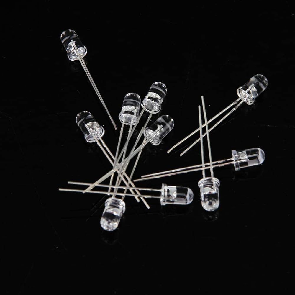 Picture of LED Water Clear Light 5mm Emitting Diodes Lamp 50ps LED Light White
