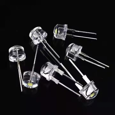 Picture of 8 mm LED Light-Emitting Diodes Lamp- White Pack of 100 White