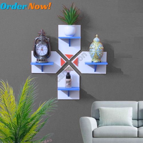 Picture of Smart Wall Shelf Shelf Adhesive Waterproof ( 6 Pcs 1 Set ) Premium Quality