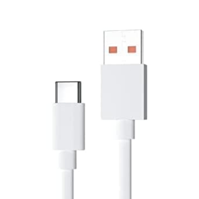 Picture of 6A Quick-charge Type C Cable 1m Compatible with Mi 33W, 67W Fast Charging Cable (Only Cable) White
