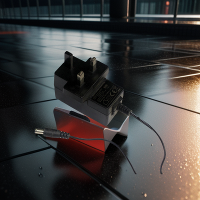 Picture of 9V 0.6A 5.4W Adapter Charger Power Supply for Router Black