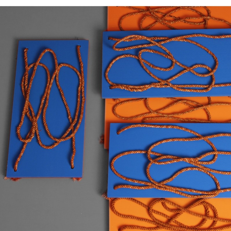 Picture of 1 Layer Rope Wall Shelf With Hook (3 Pcs 1 Set)