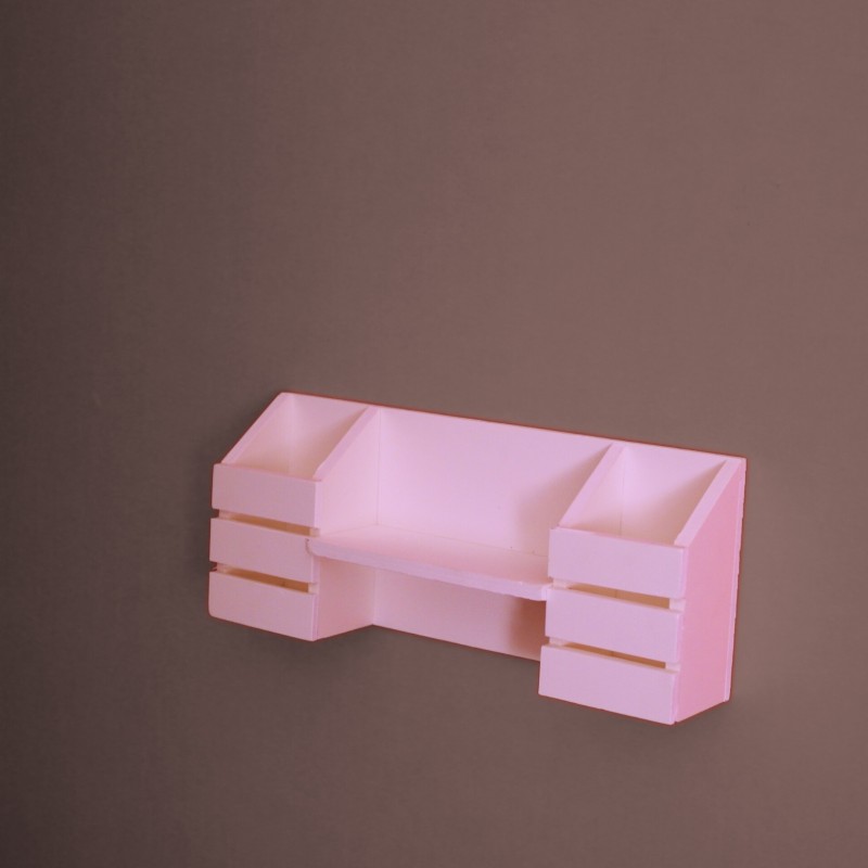 Picture of 2 Pocket Wall Shelf Self Adhesive Multipurpose Use (1Pcs)