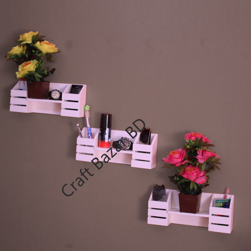 Picture of 2 Pocket Wall Shelf Self Adhesive Multipurpose Use (1Pcs)