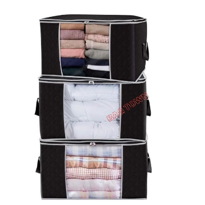 Picture of Quilt Storage Bag, Blanket Storage Organizer, Large Capacity Cloth Storage Bag, New Quilt Storage Bag