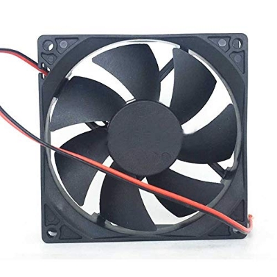 Picture of DC 12V 3 inches Cooling Fan soundless fan CPU Cooler Radiator (Black) Black