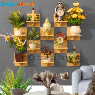 Picture of T Shape Wall Shelf Self Adhesive Waterproof (6 Pcs 1 Set) Premium Quality.