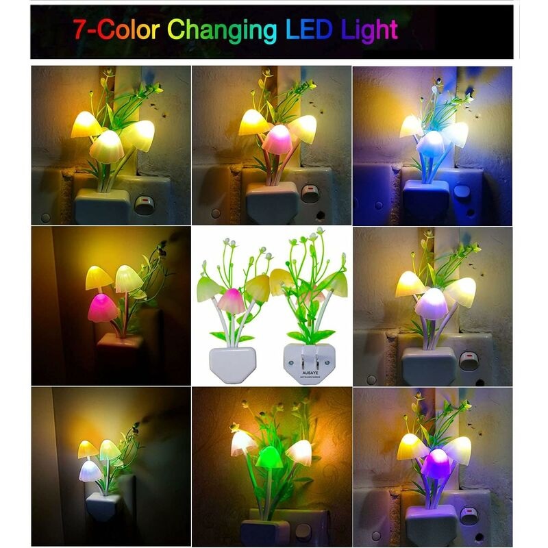 Picture of LED Automatic Sensor Mushroom Lamp, Avatar led Auto Colour Changing mushroom light Multicolor
