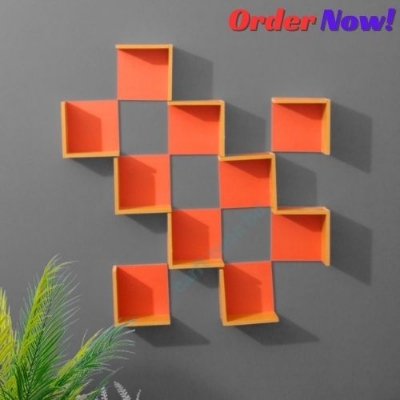 Picture of L Shape Wall Shelf Self Adhesive Punch Free Wall Décor (10 Pcs Stand 1 Set) Waterproof AndPremium Quality.